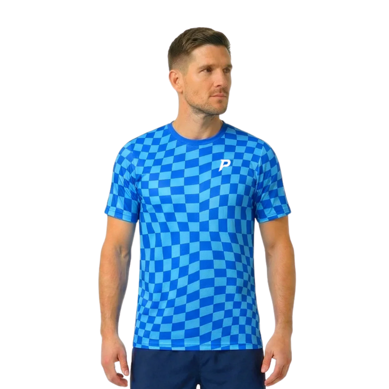 Padel Ripple Tech Tee – Blue - Image 4