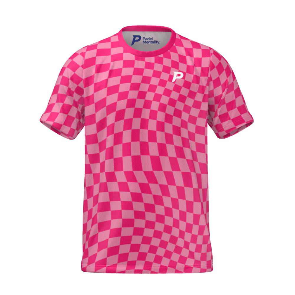 Padel Ripple Tech Tee – Pink