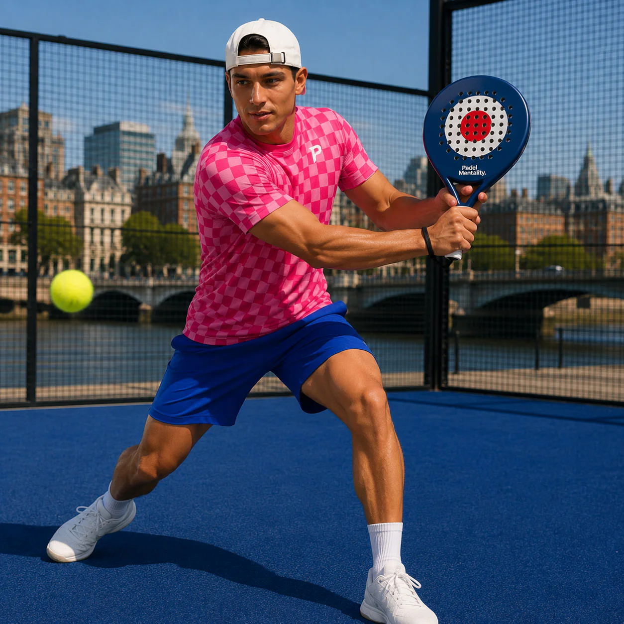 Padel Ripple Tech Tee – Pink - Image 2