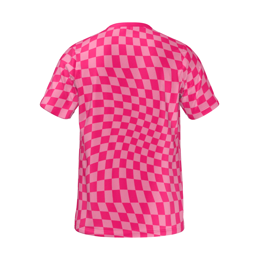 Padel Ripple Tech Tee – Pink - Image 8