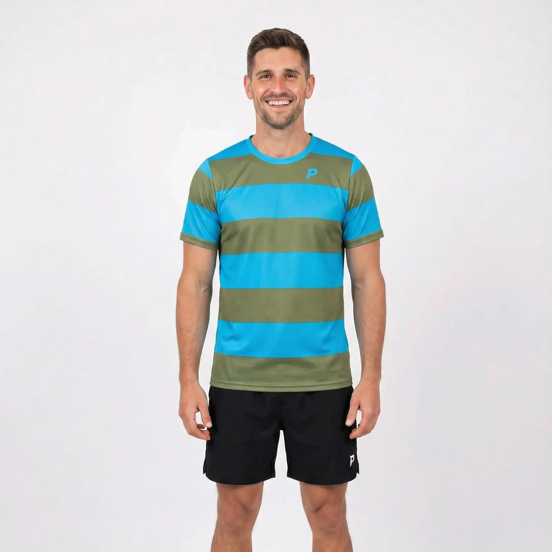 Padel Rove Tech Tee – Khaki - Image 4