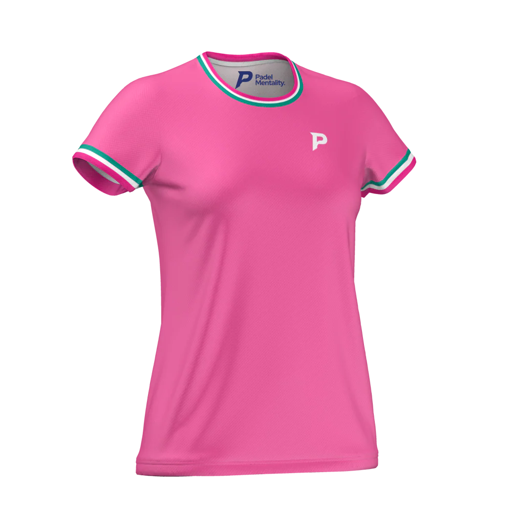 Padel Ace Tech Tee – Pink - Image 3