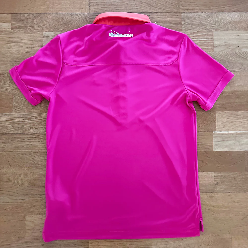 CMAX Insert Playa Polyester Polo Shirt Small and X-Small - Hot Pink - (Sample) - Image 2