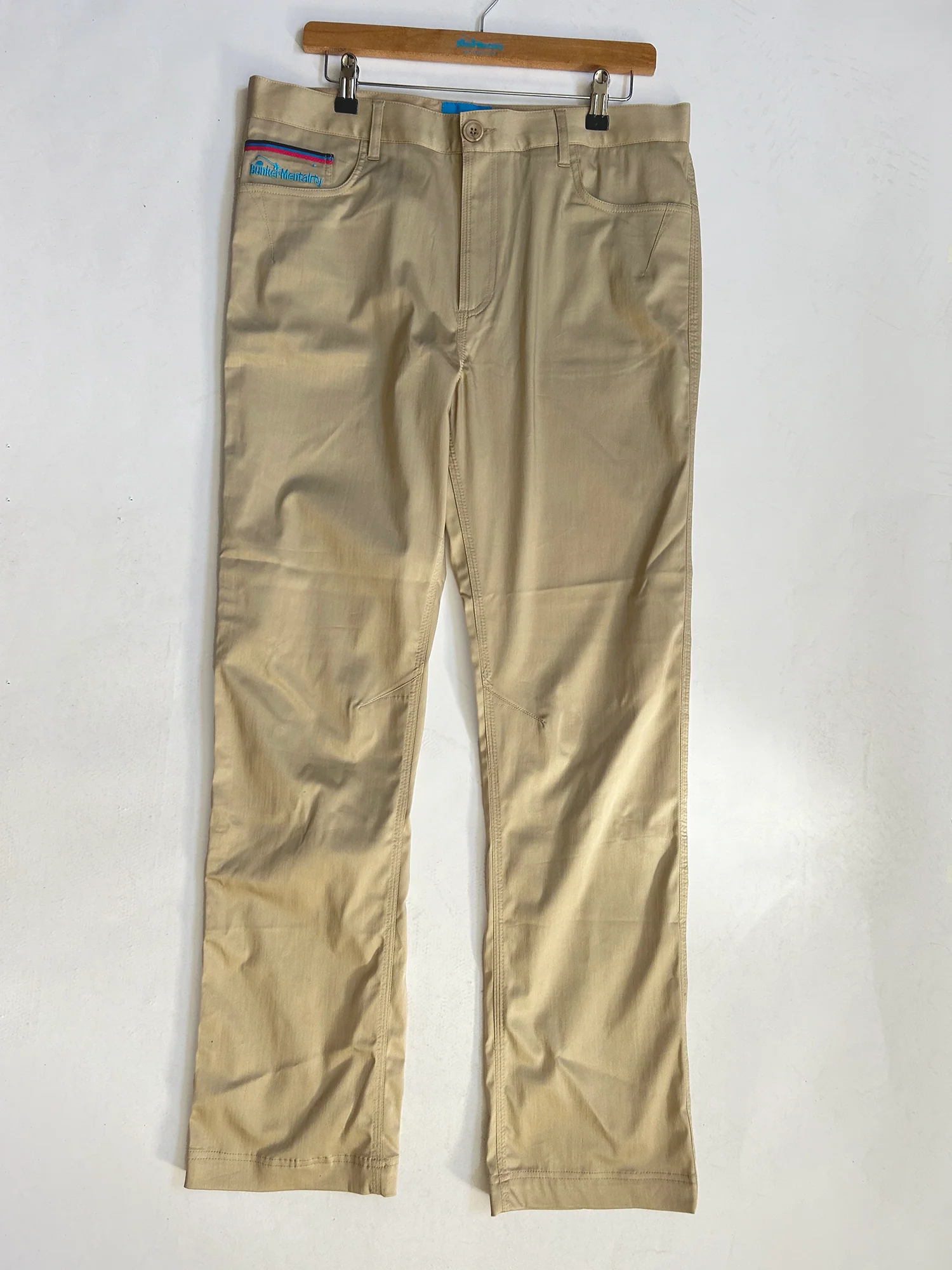 Stone Cotton Elastane Trouser - Stone - 34 / 32 (Sample)