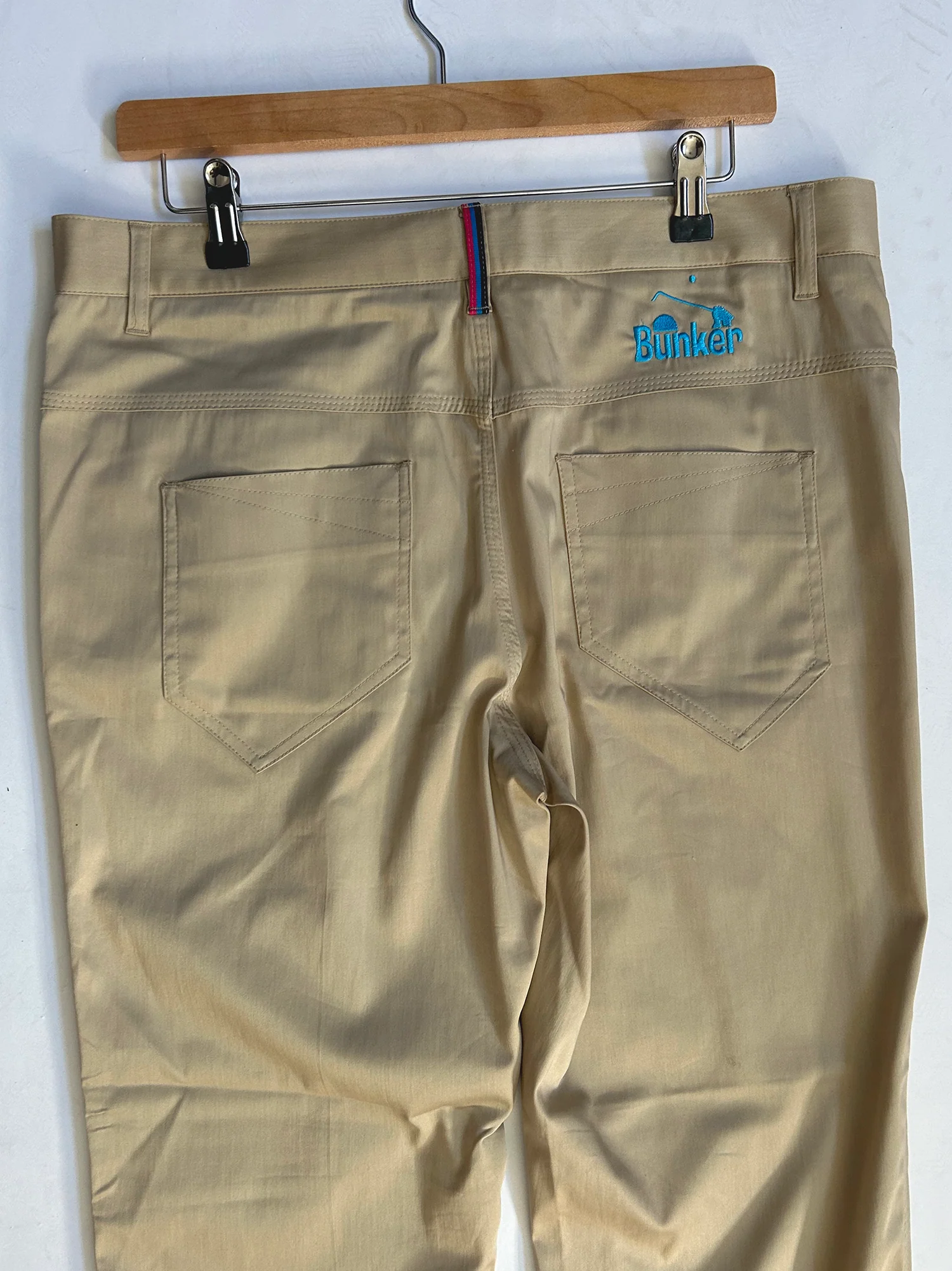Stone Cotton Elastane Trouser - Stone - 34 / 32 (Sample) - Image 4
