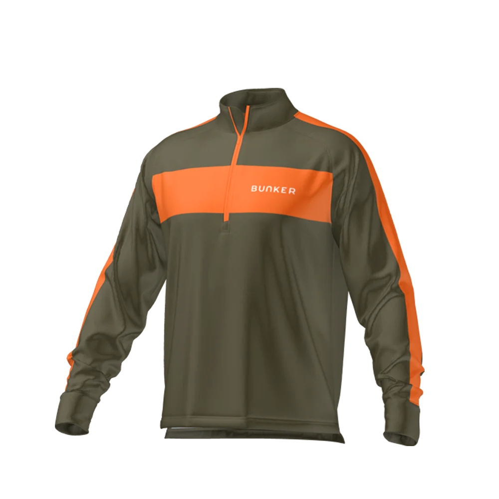 Axis Mid Layer - Khaki & Orange