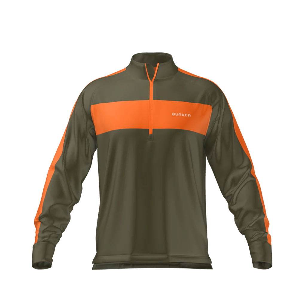 Axis Mid Layer - Khaki & Orange - Image 2