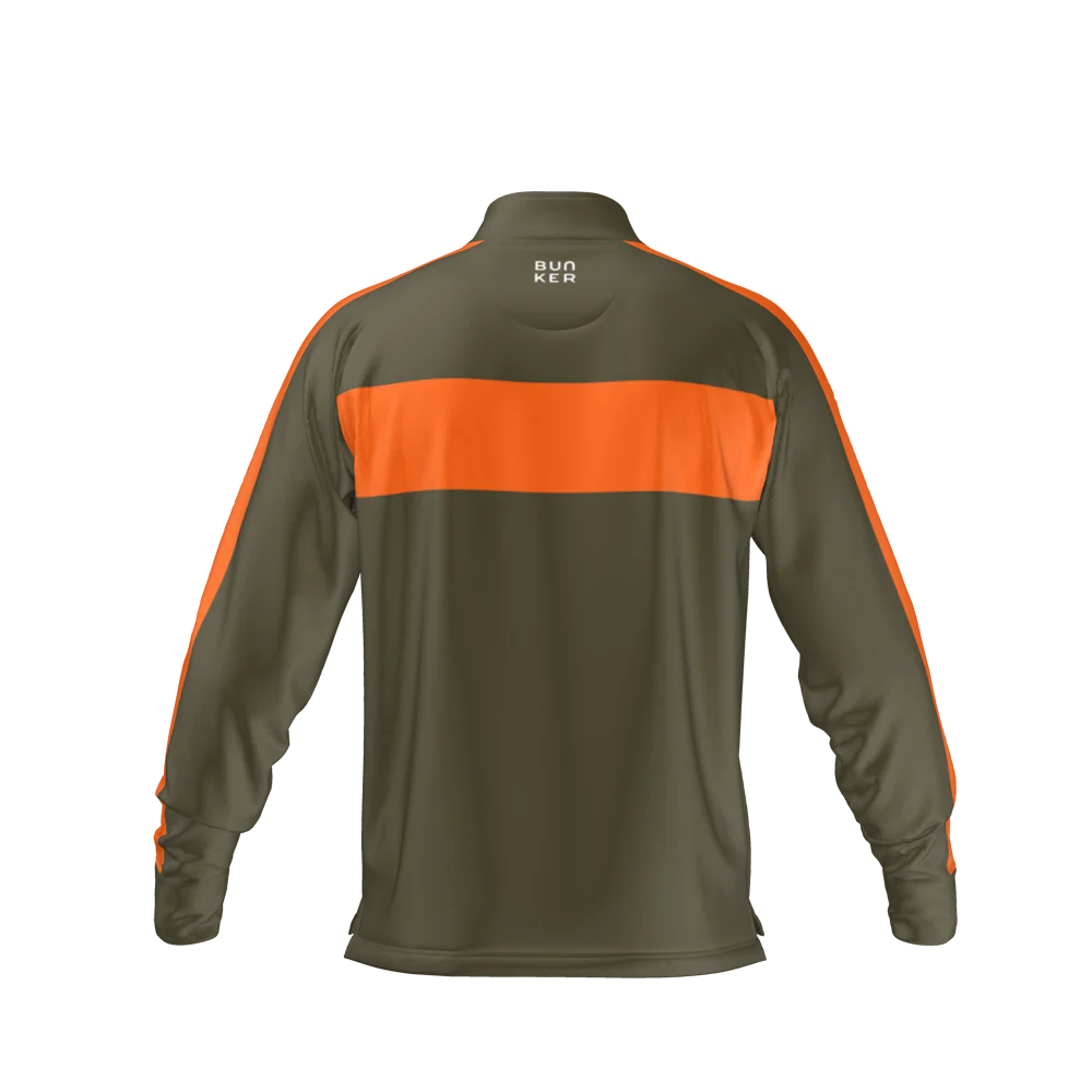 Axis Mid Layer - Khaki & Orange - Image 3