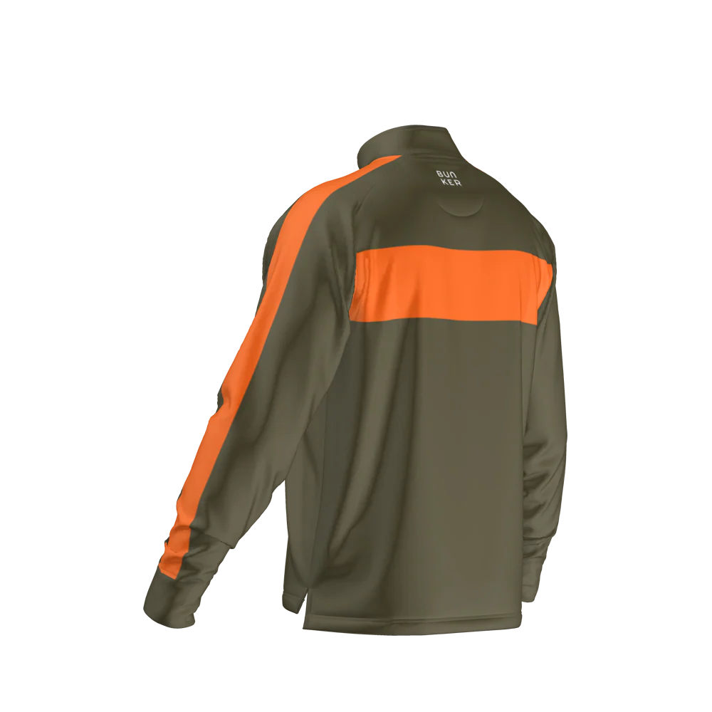 Axis Mid Layer - Khaki & Orange - Image 4