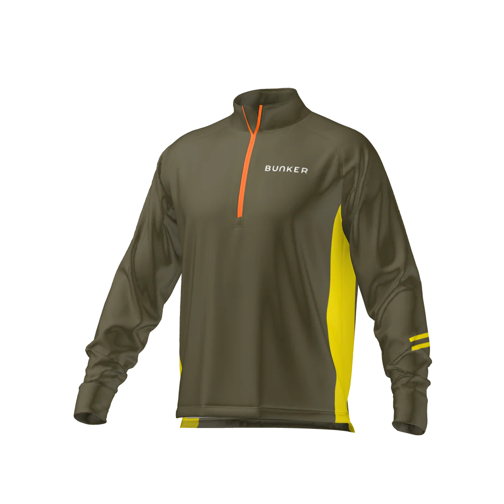 Edge Mid Layer - Khaki & Lemon Lime