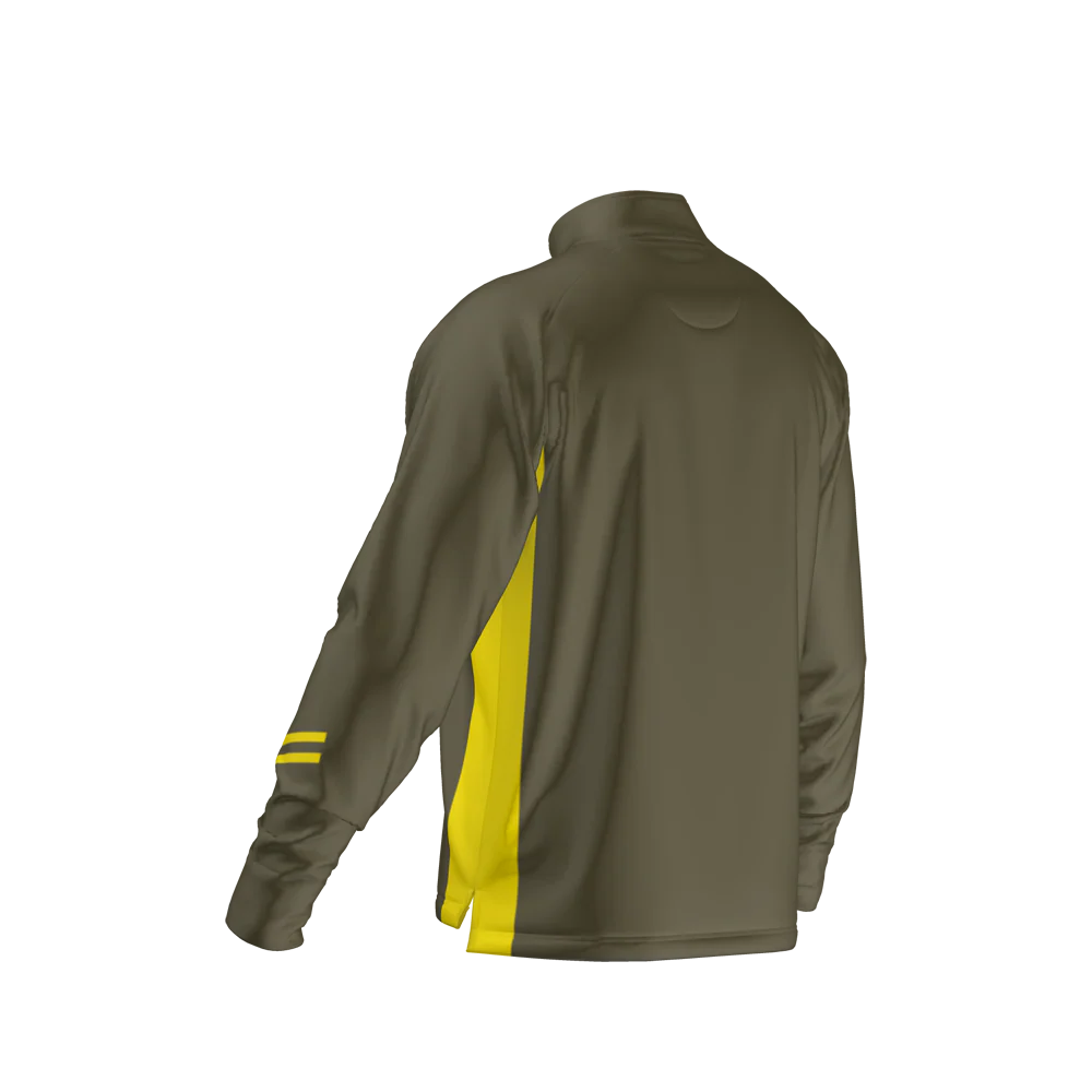 Edge Mid Layer - Khaki & Lemon Lime - Image 3
