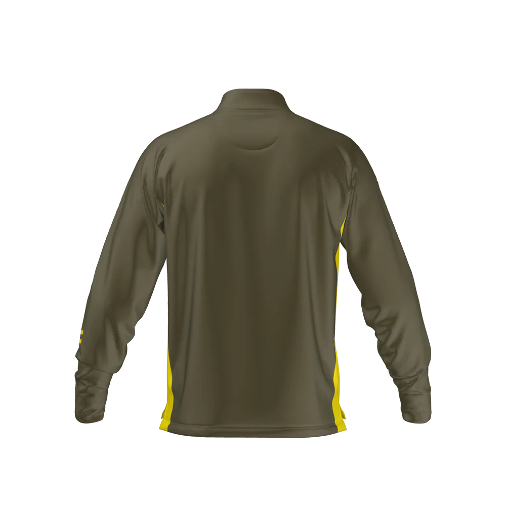 Edge Mid Layer - Khaki & Lemon Lime - Image 4