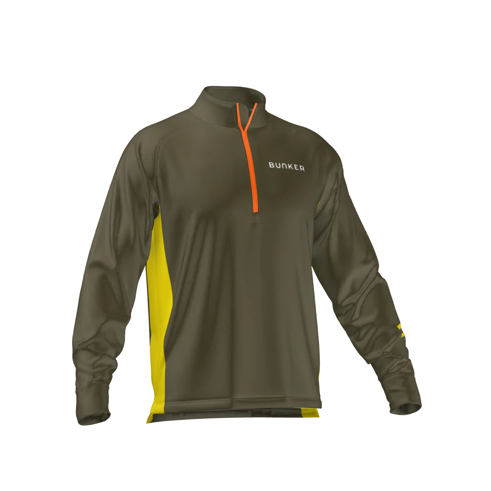 Edge Mid Layer - Khaki & Lemon Lime - Image 5