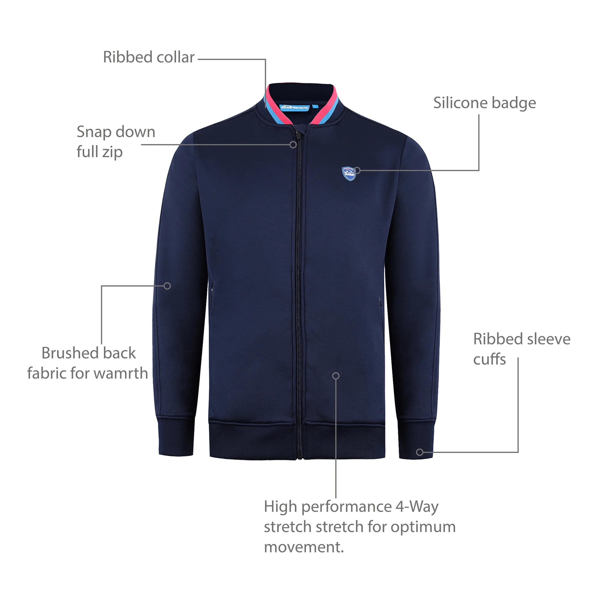 Playa Zipper - Navy - Image 4