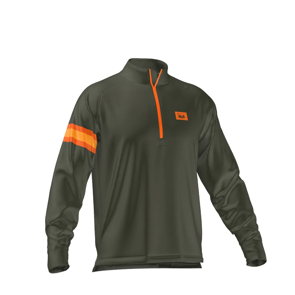 Sider Mid Layer - Khaki & Orange - Image 3