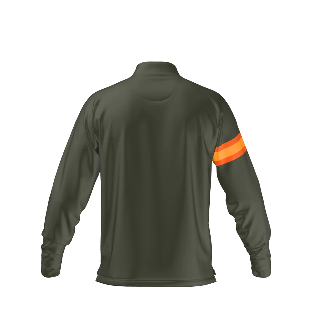 Sider Mid Layer - Khaki & Orange - Image 4