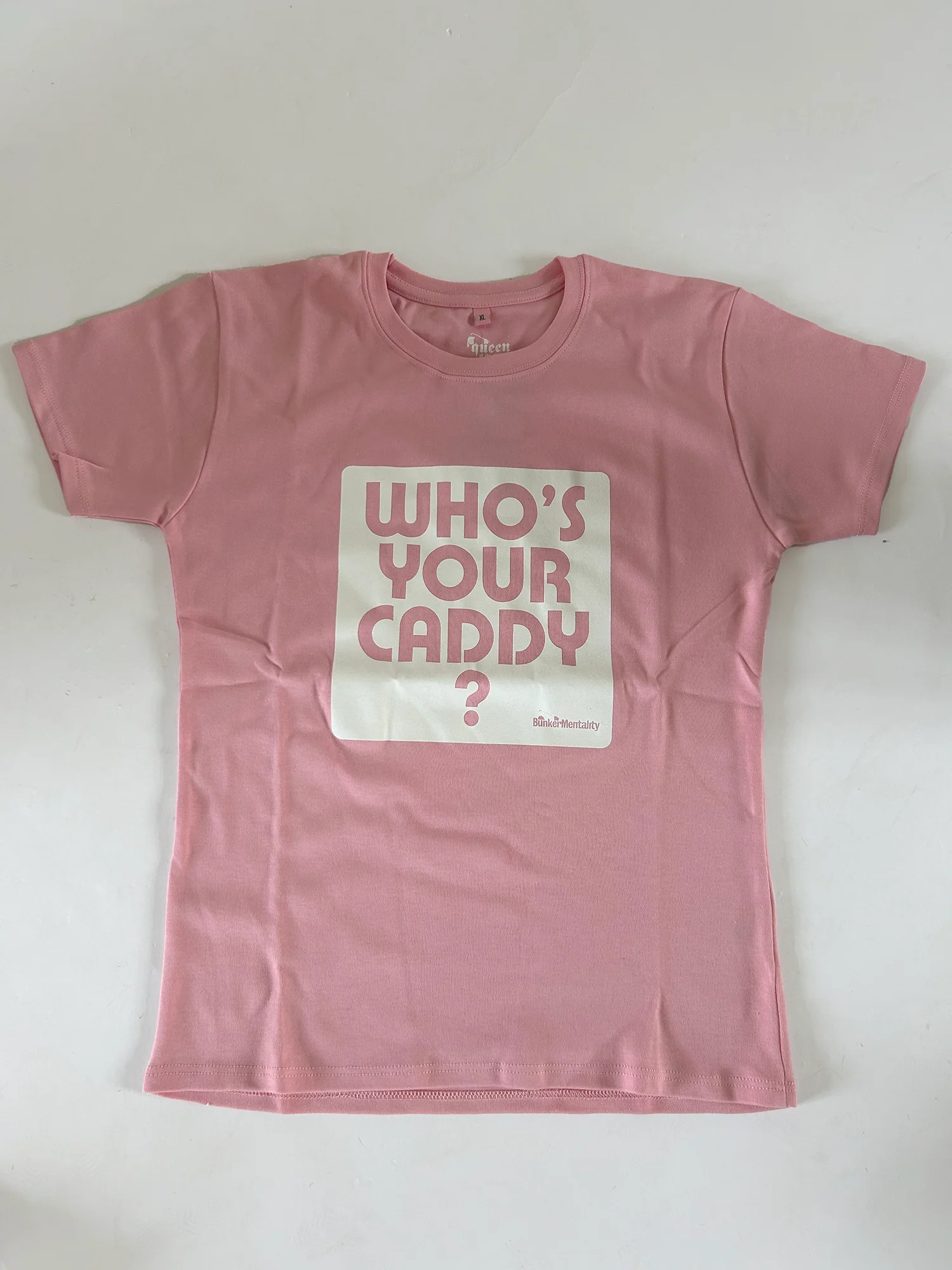 Who’s Your Caddy Womens T Shirt - Pale Pink (sample)