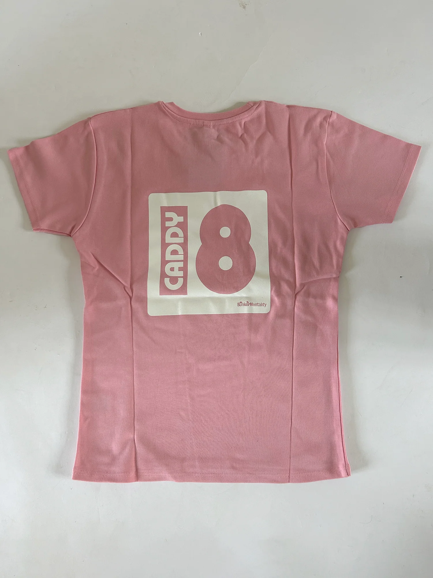 Who’s Your Caddy Womens T Shirt - Pale Pink (sample) - Image 2